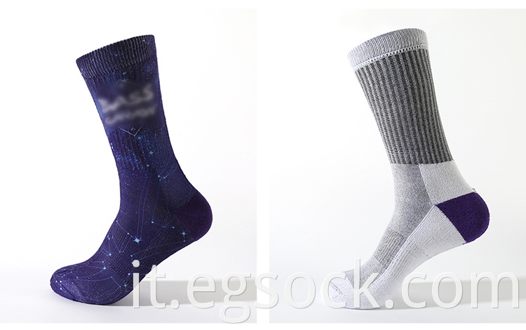 Printed Cushion Galaxy Socks